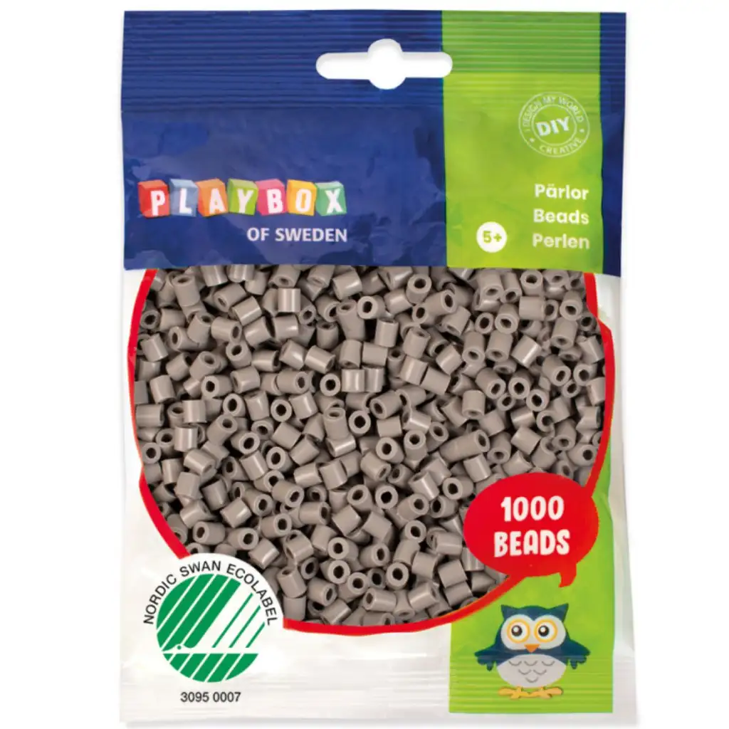 PlayBox: 5mm-es MIDI vasalható gyöngy 1000db-os szürke színben