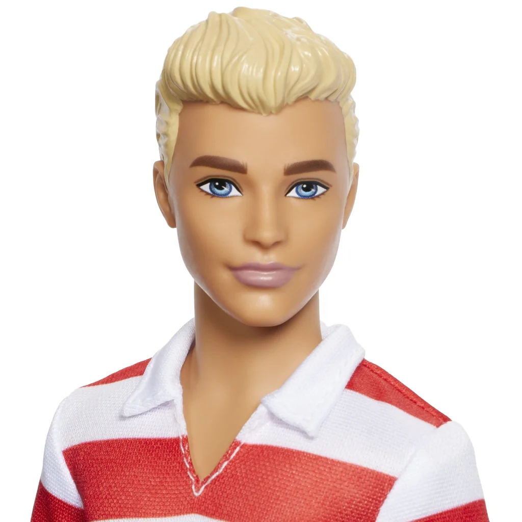 Barbie: Fashionista stílusos Ken baba csíkos pulcsiban - Mattel kép 2