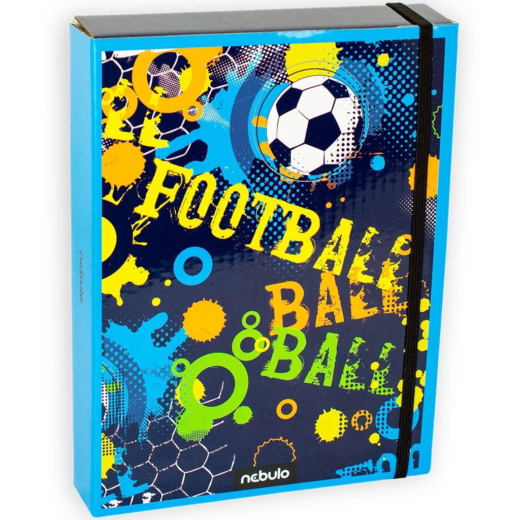 Nebulo: Füzetbox A/5-ös méretben focis mintával