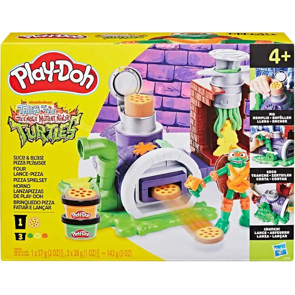 Play-Doh: Tini Ninja Teknőcök Slice and blast pizza játékkészlet - Hasbro