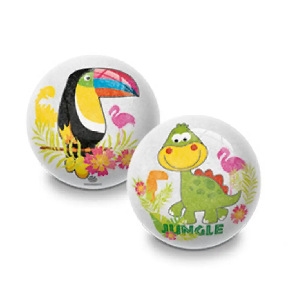 Állatos vagy Unikornis mintás csillámos gumilabda 10cm kép 2