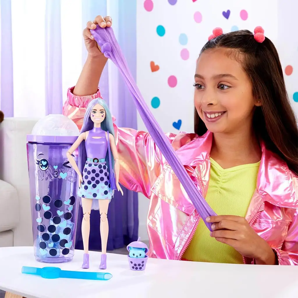 Barbie: Slime Reveal Bubi buli Lila baba - Mattel kép 2