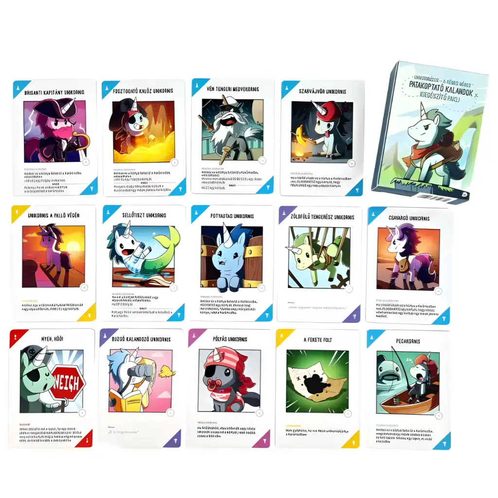 Unikornisok: A rémes ménes Patakoptató kalandorok parti társasjáték kép 2