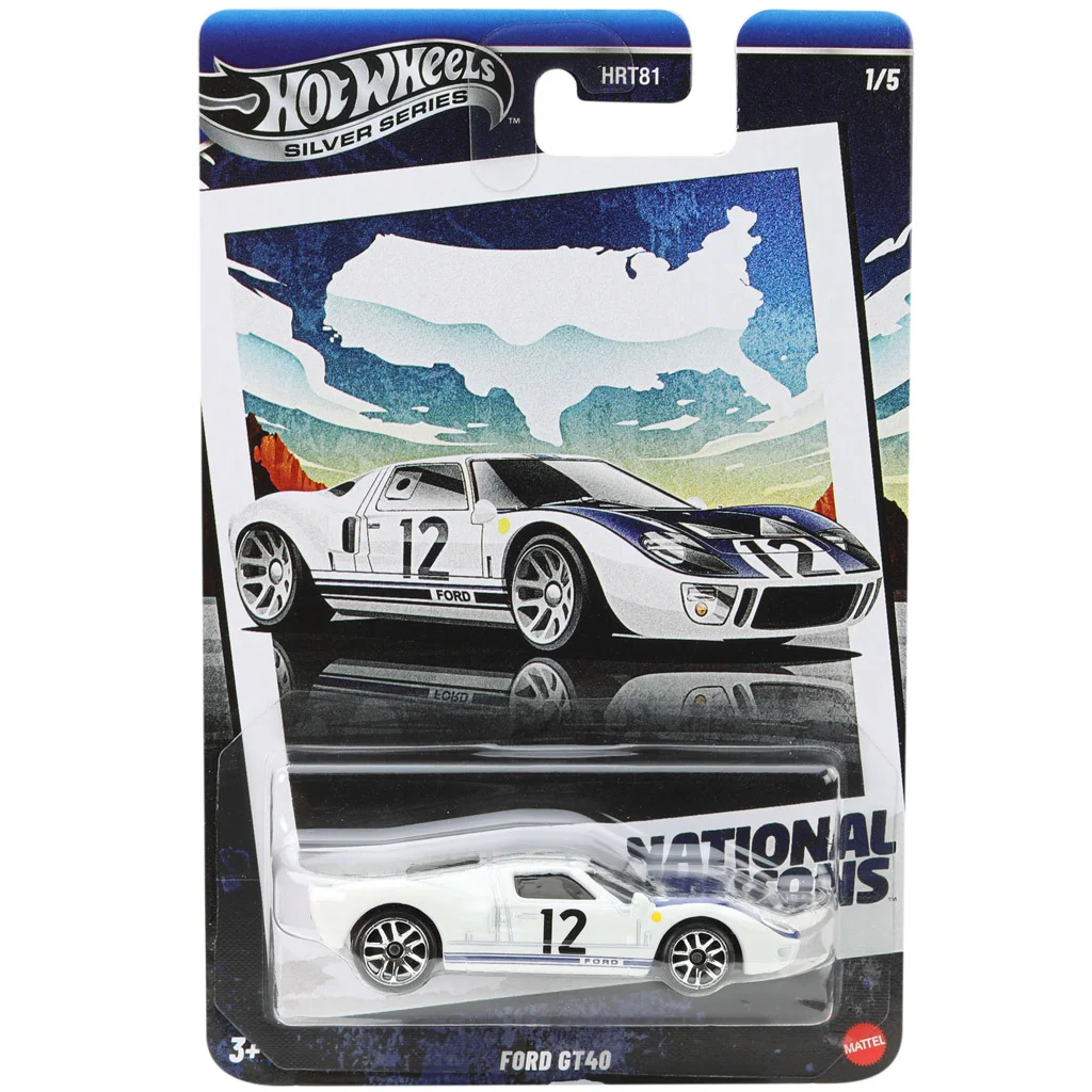 Hot Wheels: Vintage Ford GT40 kisautó 1/64 - Mattel