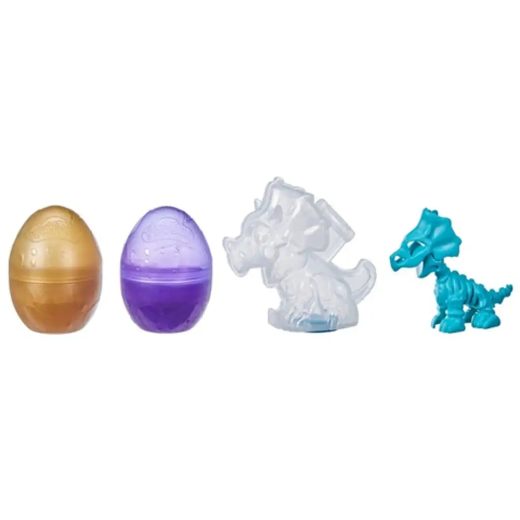 Play-Doh: Dino Crew Eggs & Dinosaur Bones Triceratops játékszett - Hasbro kép 2