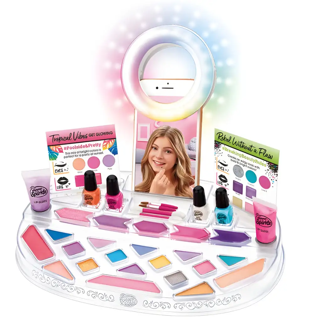 Cra-Z-Art: Shimmer and Sparkle - Szépségszalon sminkszett körömlakkal kép 2