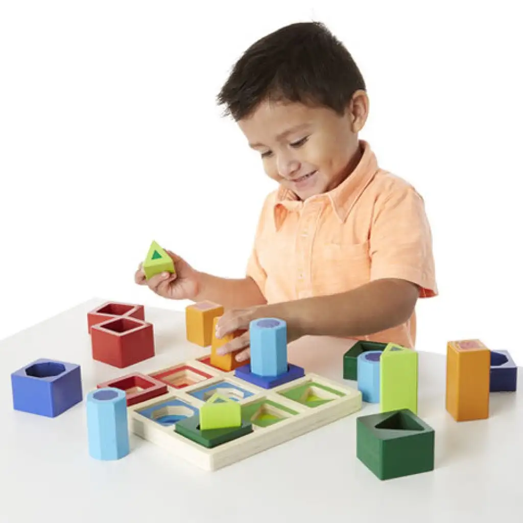 3D formaegyeztető fa készségfejlesztő - Melissa & Doug kép 2