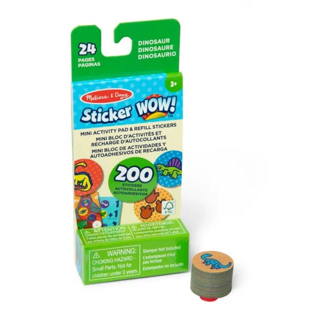 Melissa&Doug: Mini Sticker Wow! - Dinó - Spin Master