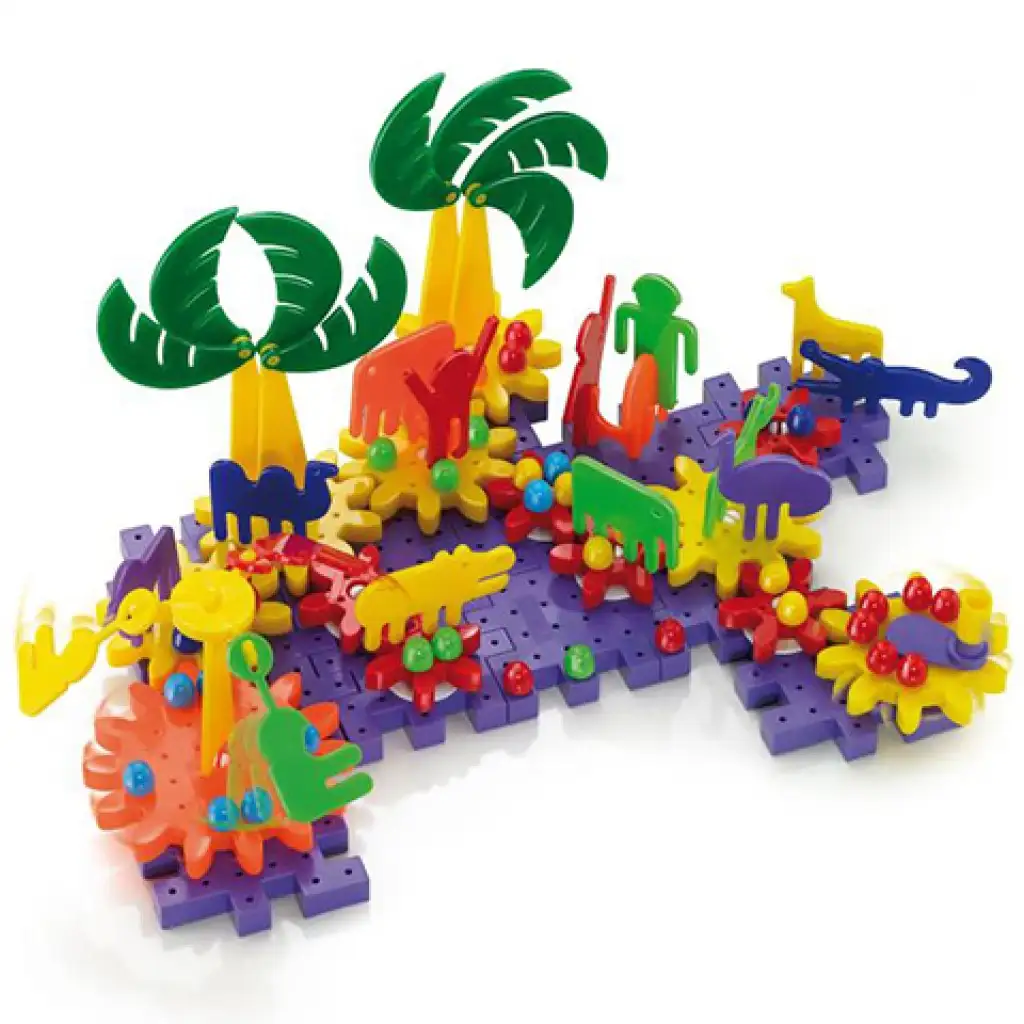 Quercetti: Georello Park fogaskerekes építőjáték 252db-os szett kép 2