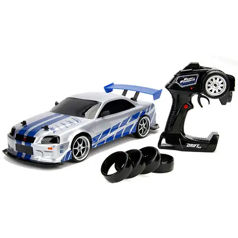 RC Halálos iramban Nissan Skyline GT-R drift távirányítós autó 1/10 - Simba Toys