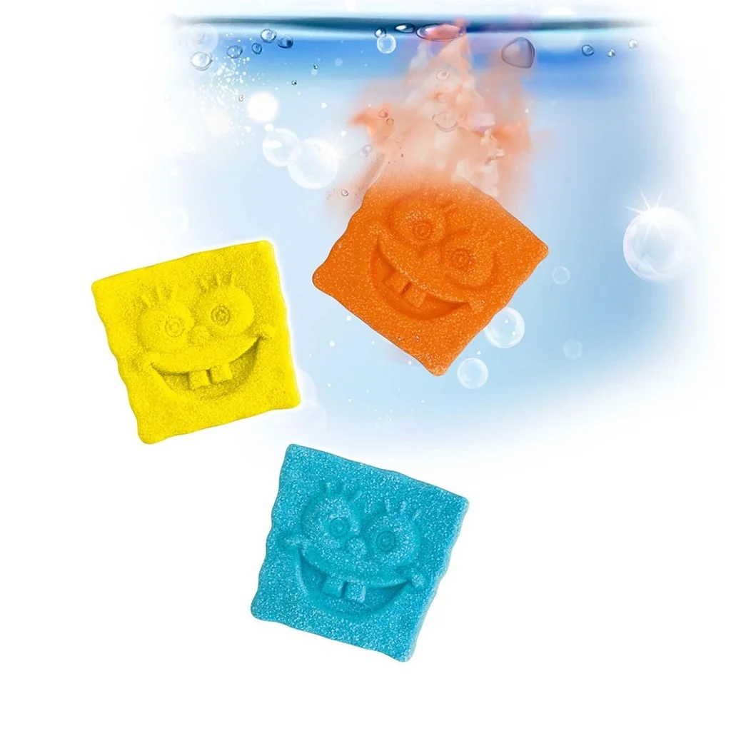 Craze Inkee: Vegán fürdő bomba forma - Spongya Bob popcorn aromával 3db-os kép 2