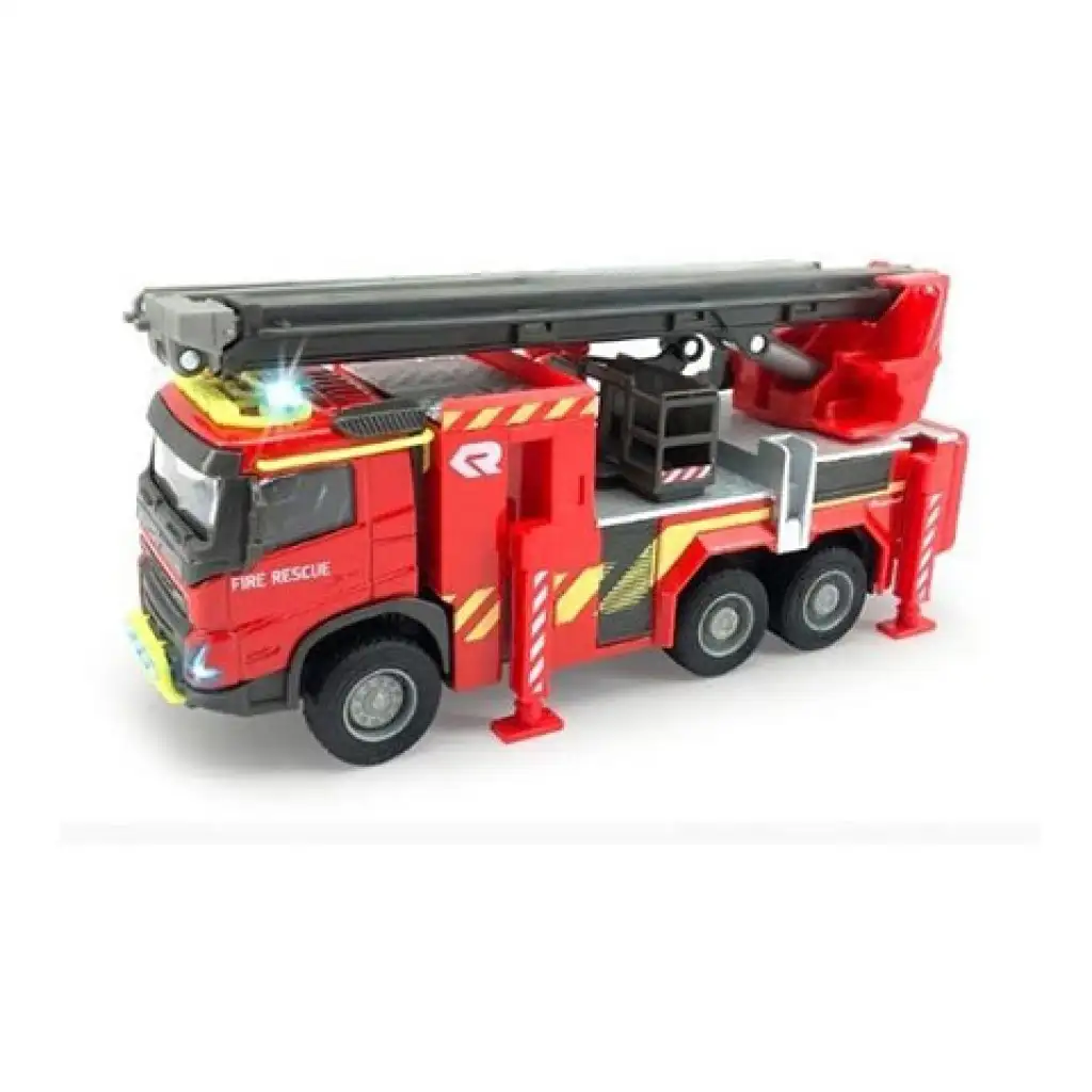 Majorette: Volvo tűzoltó autó fénnyel és hanggal 19cm- Simba Toys kép 2