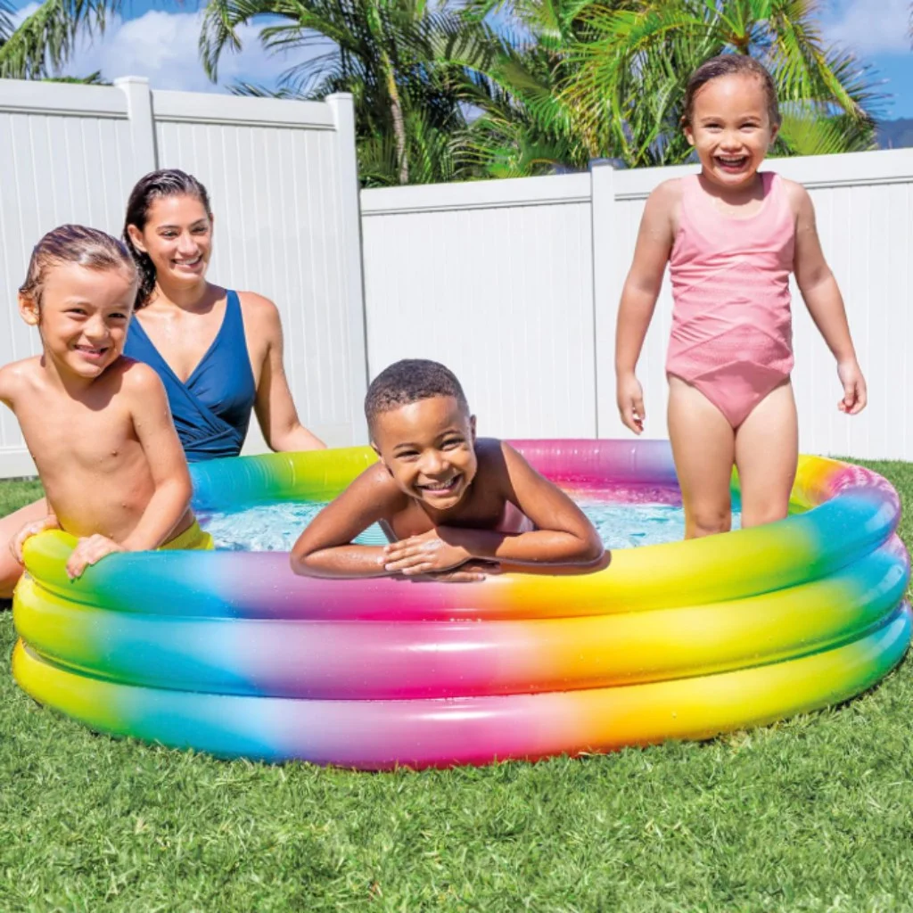 Wild Geometry 3 gyűrűs medence 147x35cm - Intex kép 2