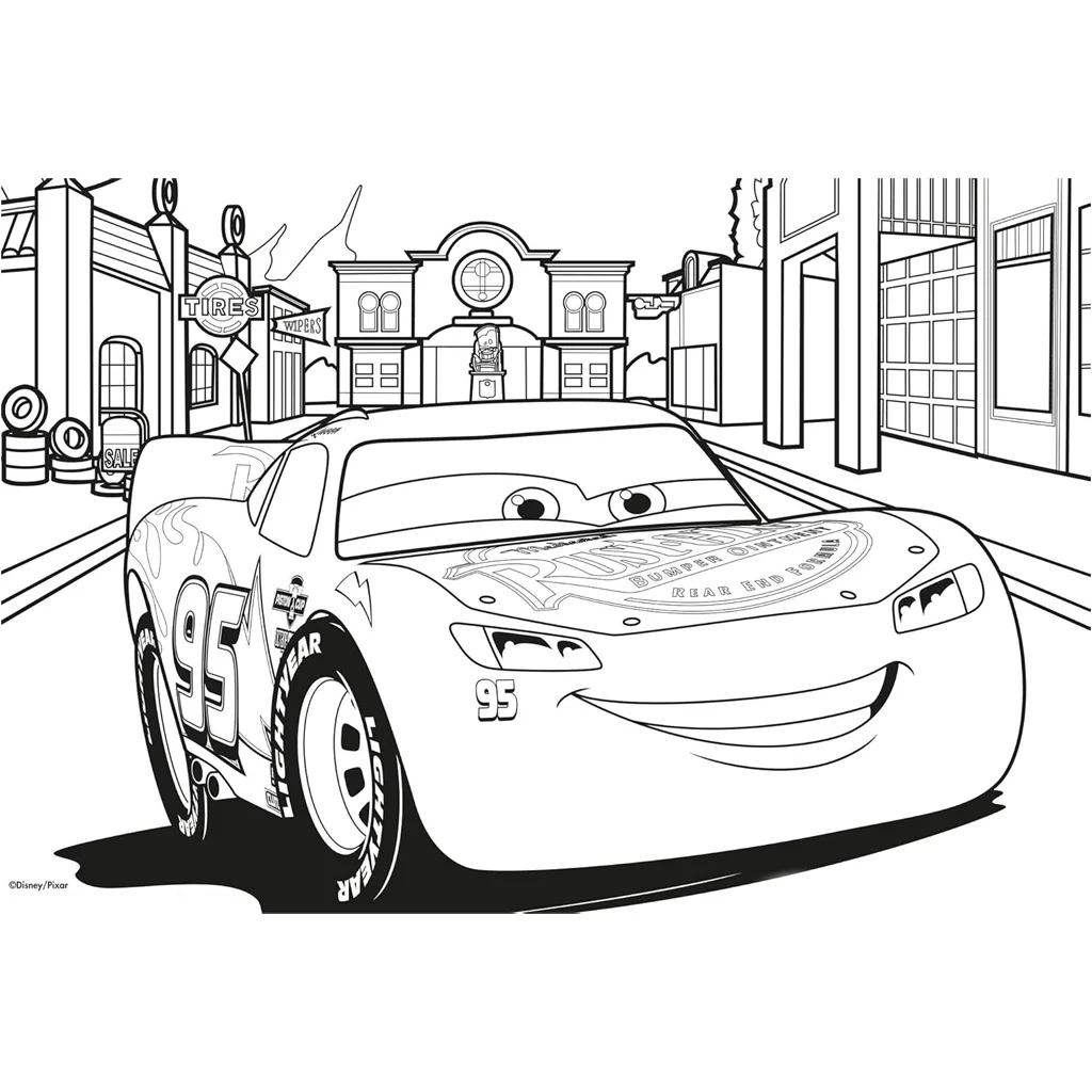 Verdák 2 az 1-ben 24db-os puzzle és színező 50x35cm - Lisciani kép 3