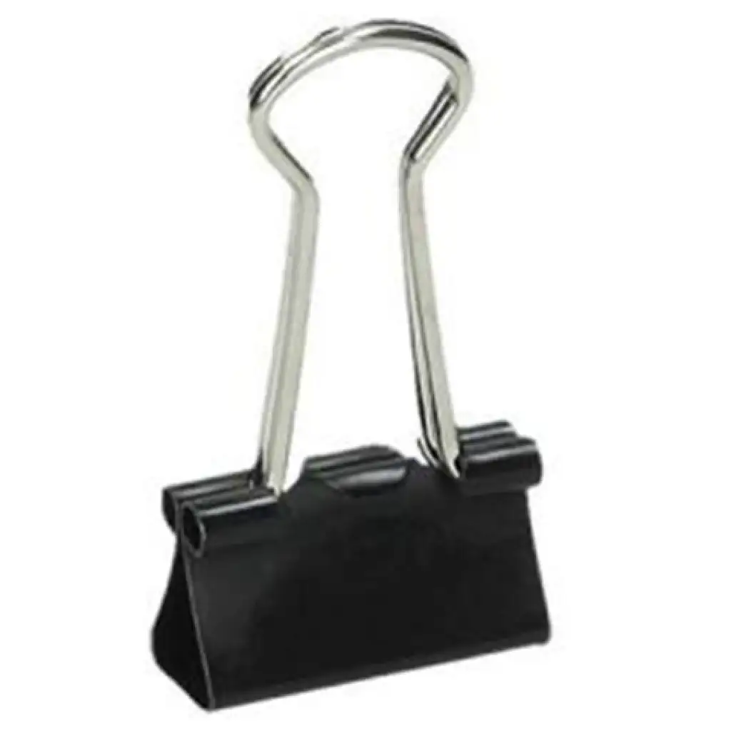 Spirit: Szárnyas fém iratcsipesz 19mm-es 12db-os csomagban kép 2