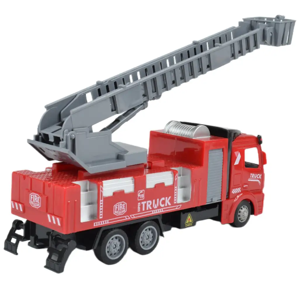 Fire Truck: Hátrahúzós 3db-os tűzoltóautó szett kép 7