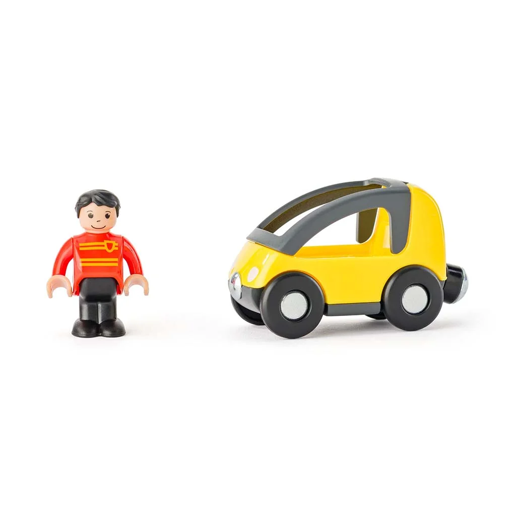 Két emeletes fa garázs játékszett járművekkel - Woodyland kép 3