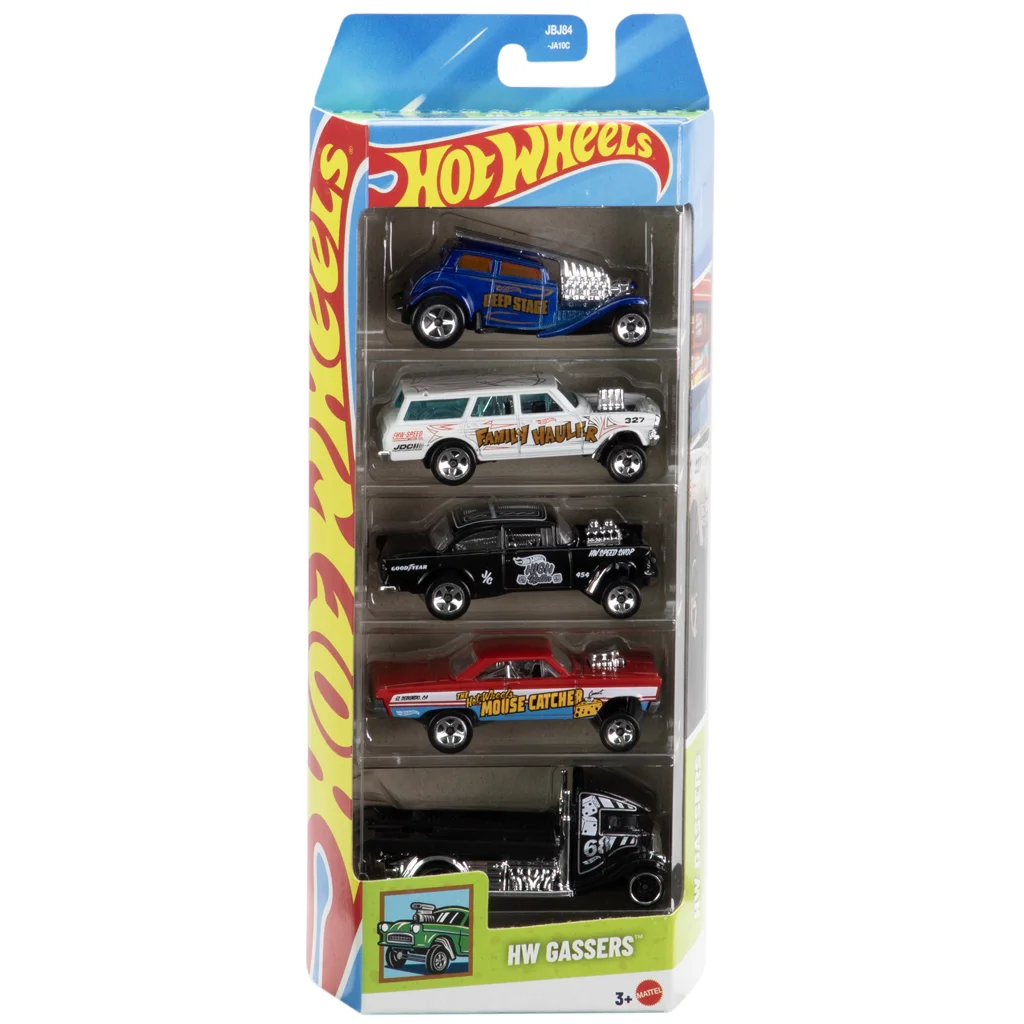 Hot Wheels: Gassers 5db-os kisautó szett 1/64 - Mattel