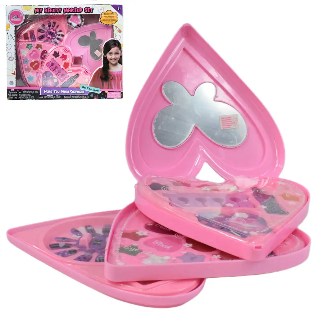 S&Lí Cosmetics: Prémium smink és köröm paletta szívalakú háromszintes dobozban