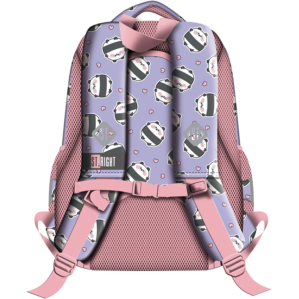 St.Right Happy panda iskolatáska, hátizsák BP26 39x27x17cm kép 2