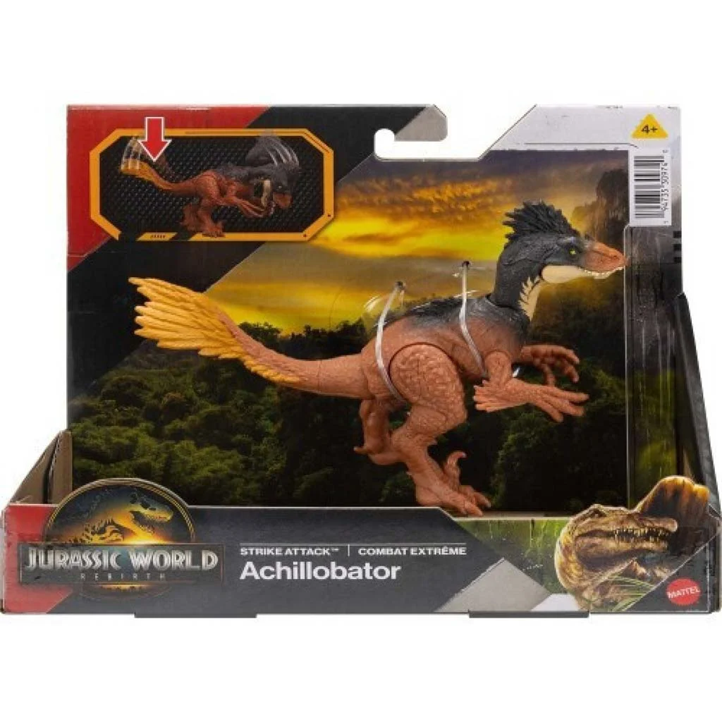 Jurassic World: Újjászületés Strike Attack Achillobator támadó dinoszaurusz figura - Mattel