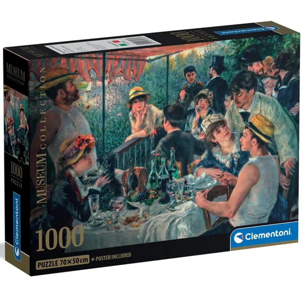Museum Collection: Renoir - A csónakos társaság ebédje HQC 1000db-os puzzle poszterrel - Clementoni