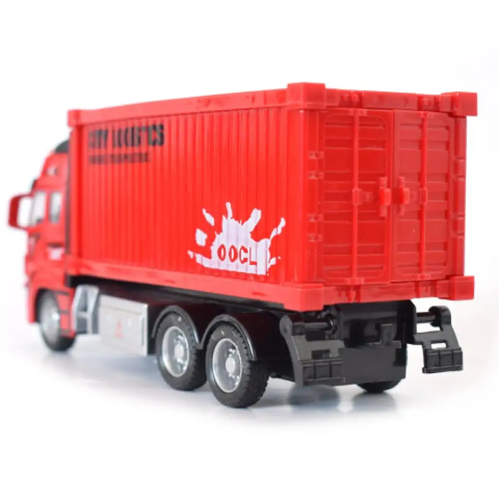 Konténeres teherautó jármű fénnyel kétféle változatban 1/38 kép 3