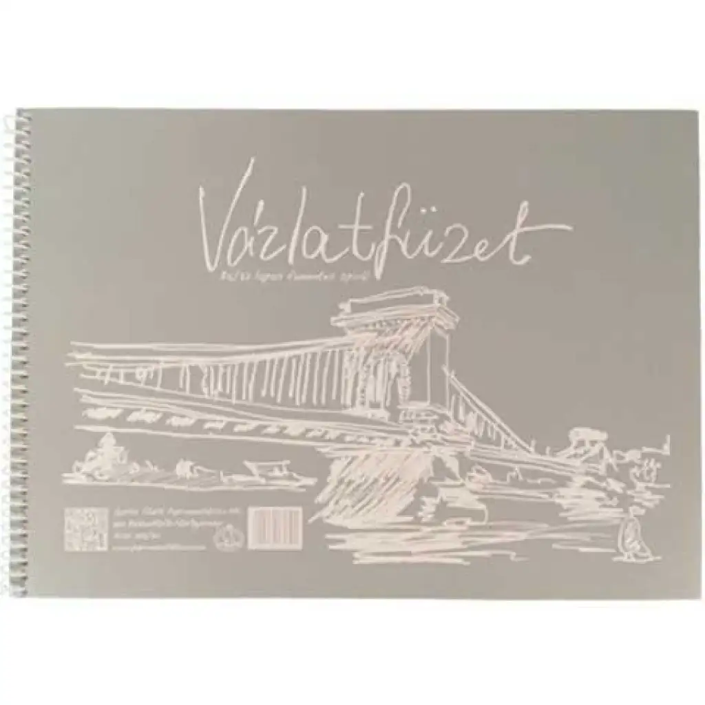 Lady famentes spirálozott vázlatfüzet B/5 32 lapos