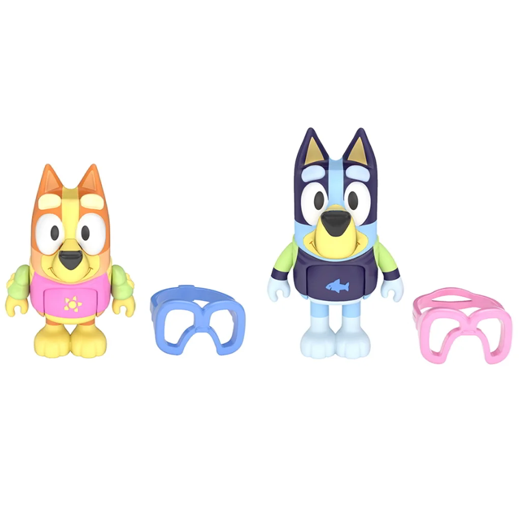 Bluey: Bluey és Chilli medence party játékfigura szett kép 2