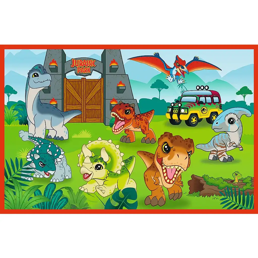 Jurassic World kis dinók 2x24db-os puzzle - Trefl kép 2