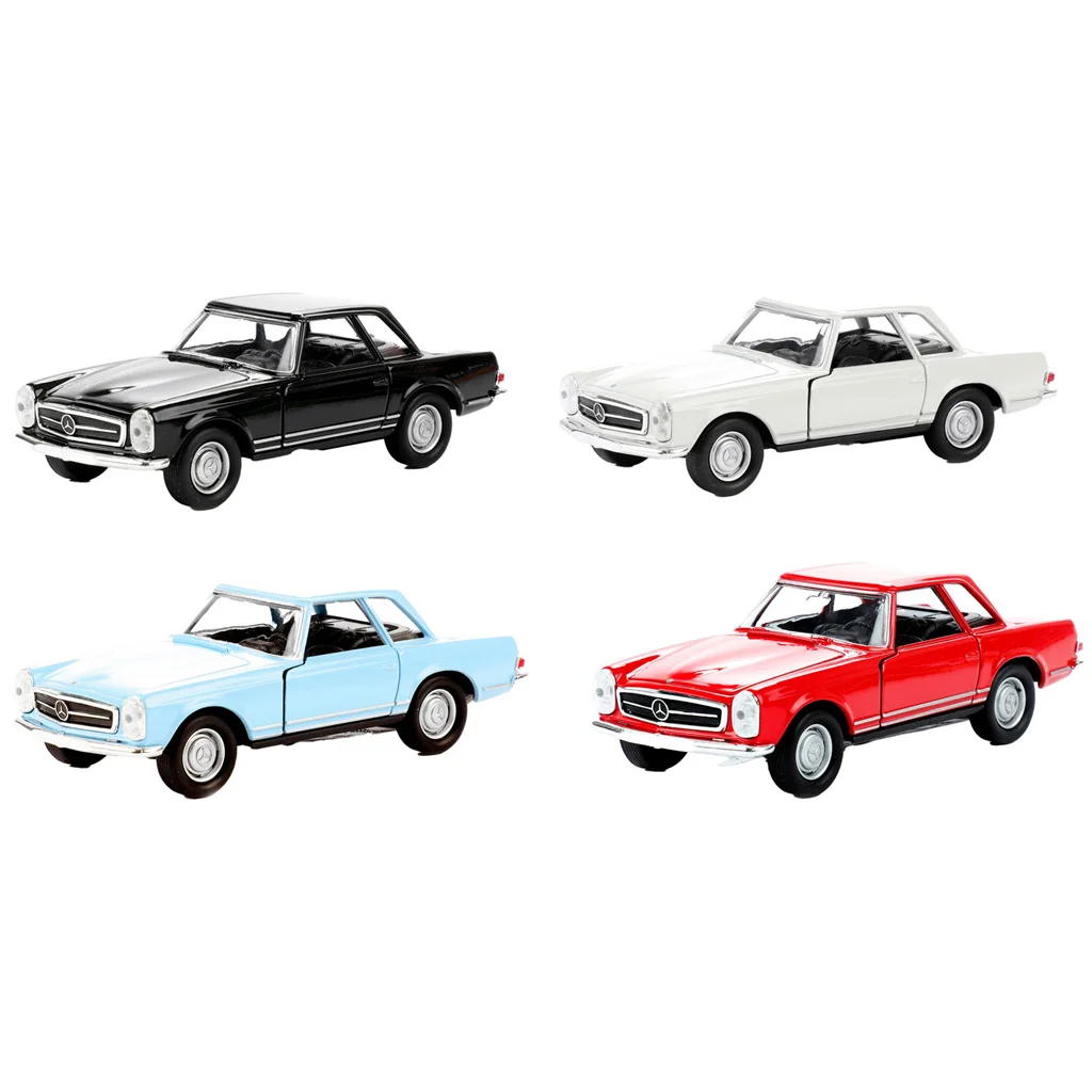 Welly: Mercedes-Benz 1963 230SL fém kisautó modell többféle változatban 11cm