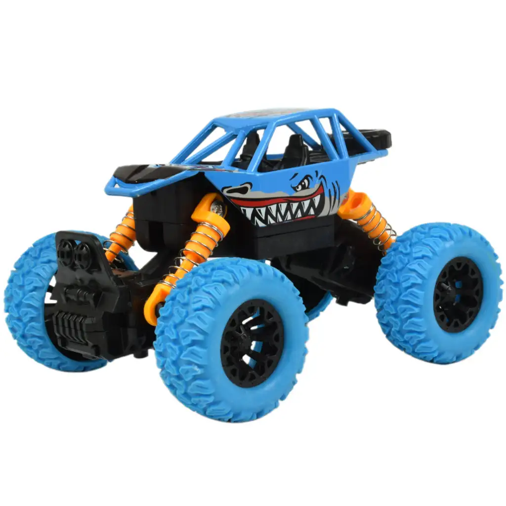 Big Foot Series: Lendkerekes cápás offroad terepjáró autó kétféle változatban 13cm kép 6