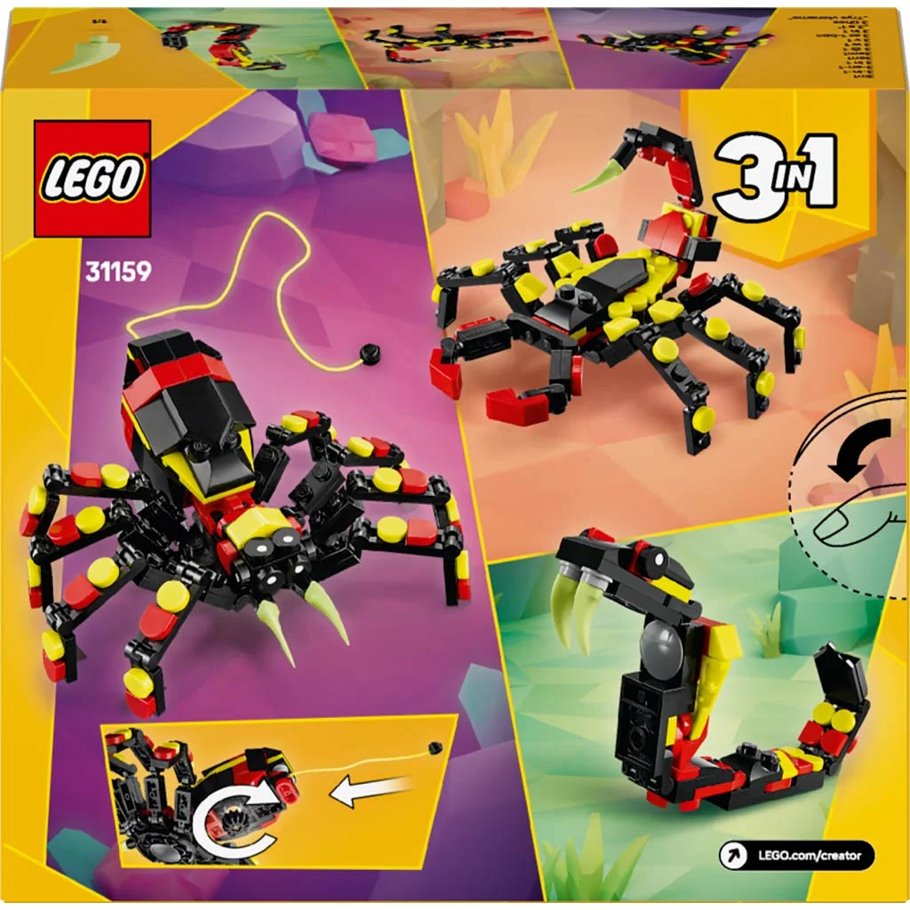 LEGO® Creator: Vadállatok: Meglepetésekkel teli pók (31159) kép 2