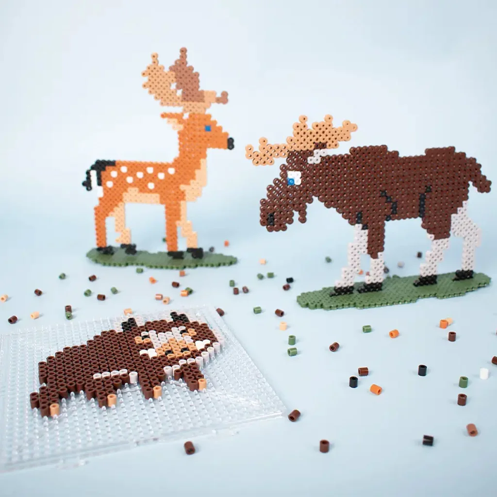 PlayBox: 5mm-es MIDI vasalható gyöngyök 2400db-os készlet - Erdei állatok kép 2