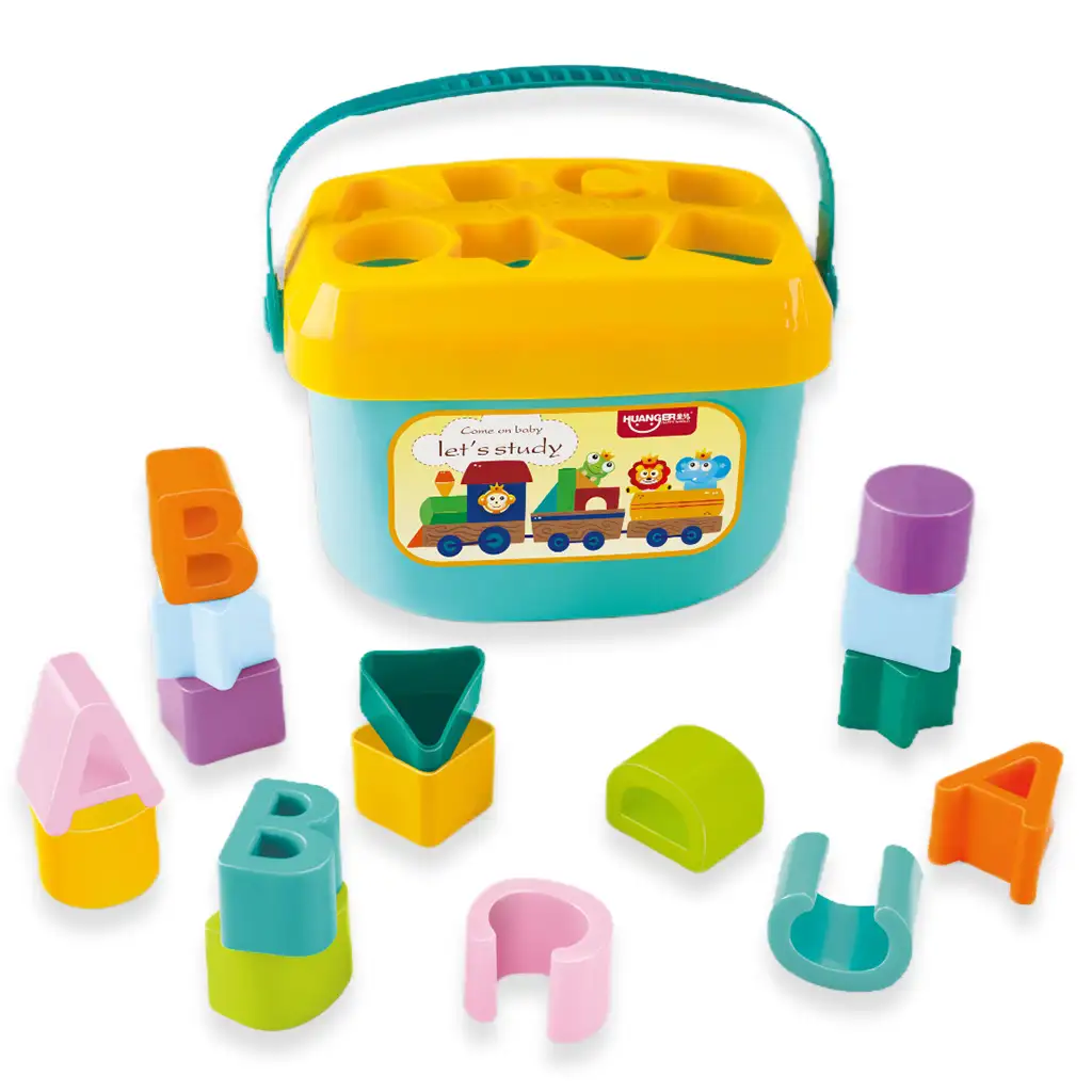 Happy World: Színes formaválogató betűkkel és formákkal kép 2