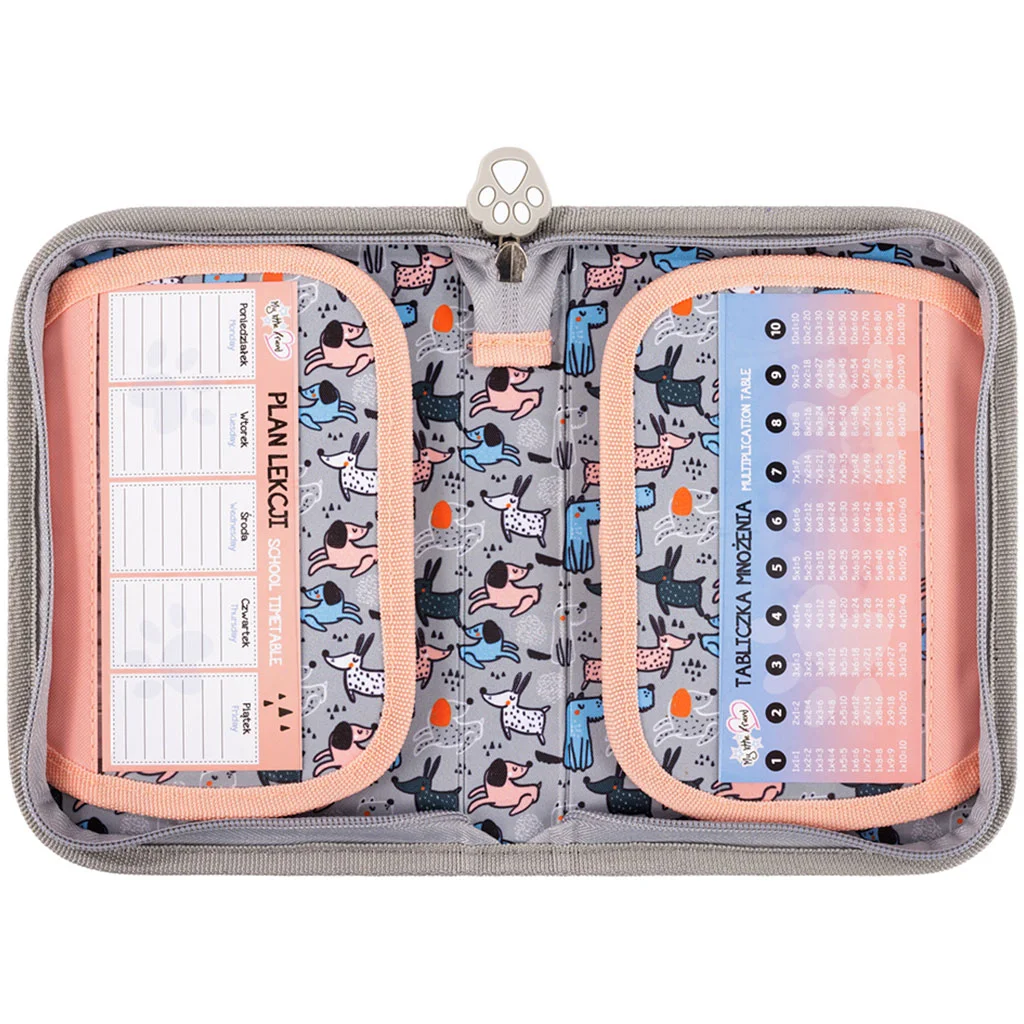 My Little Friend - Grey Yorkie mintás kihajtható tolltartó 21x14x3,5cm kép 4