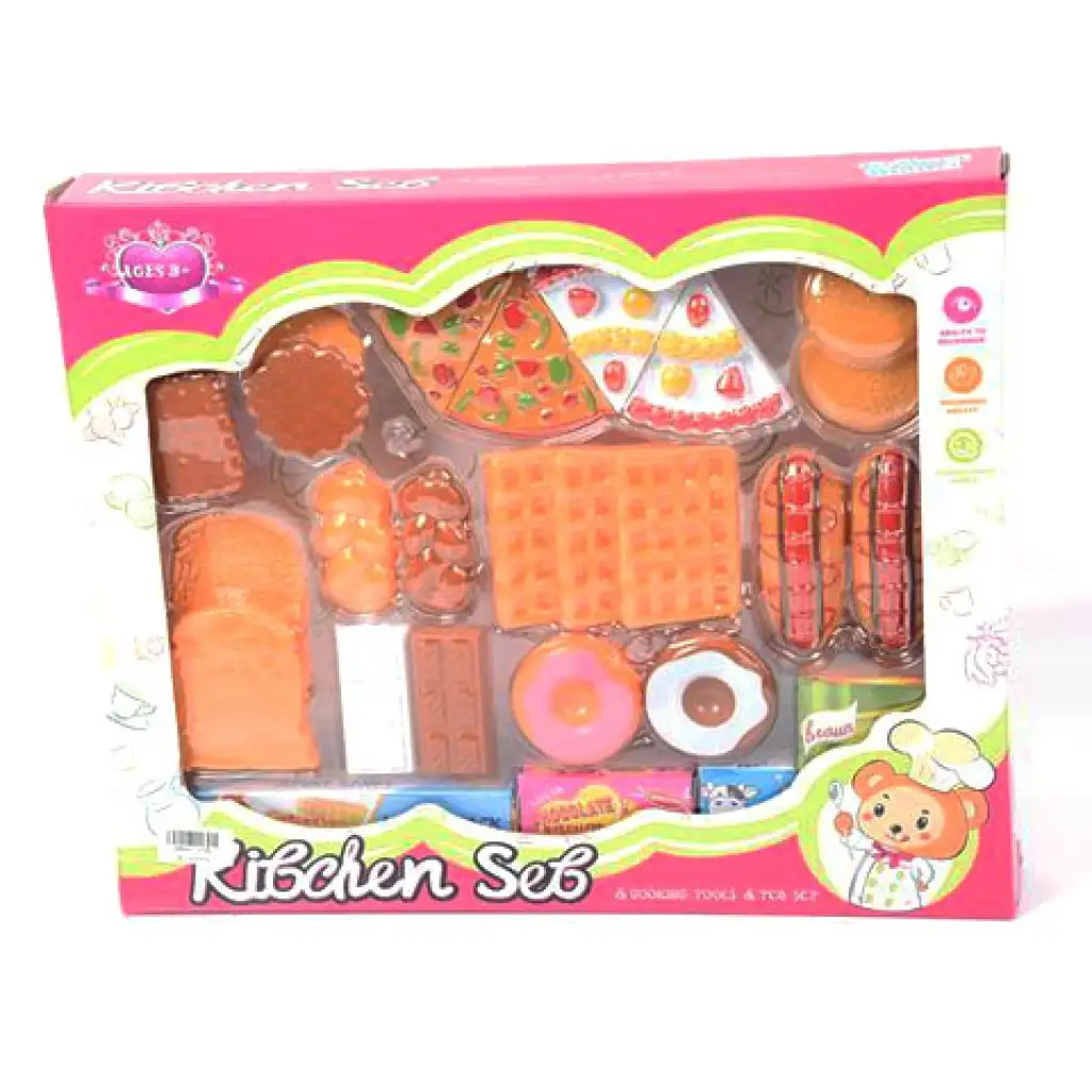 Finomságok műanyag játékszett