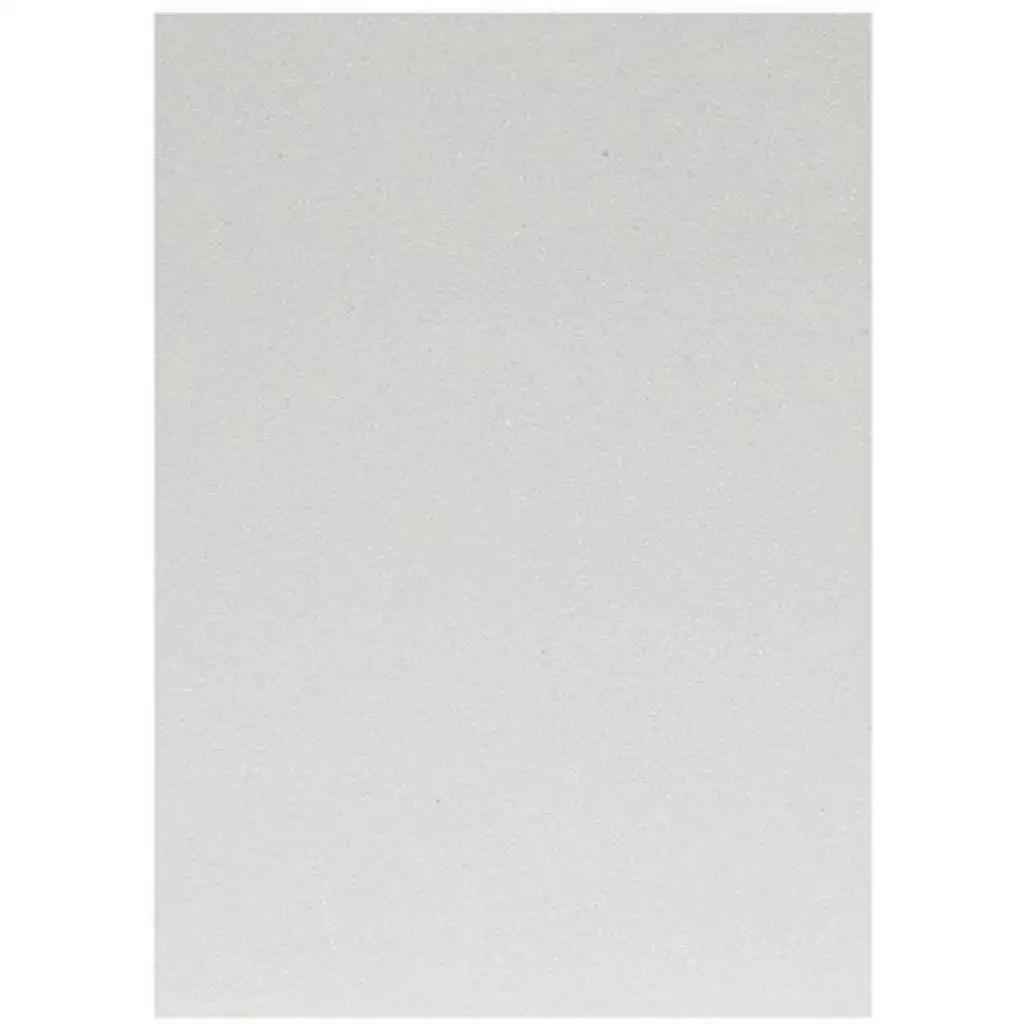 Spirit: Csillámos dekorációs habszivacs lap fehér színben A/4 1db