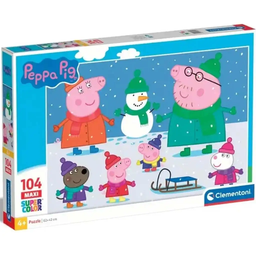 Peppa malac 104db-os maxi supercolor puzzle - Clementoni