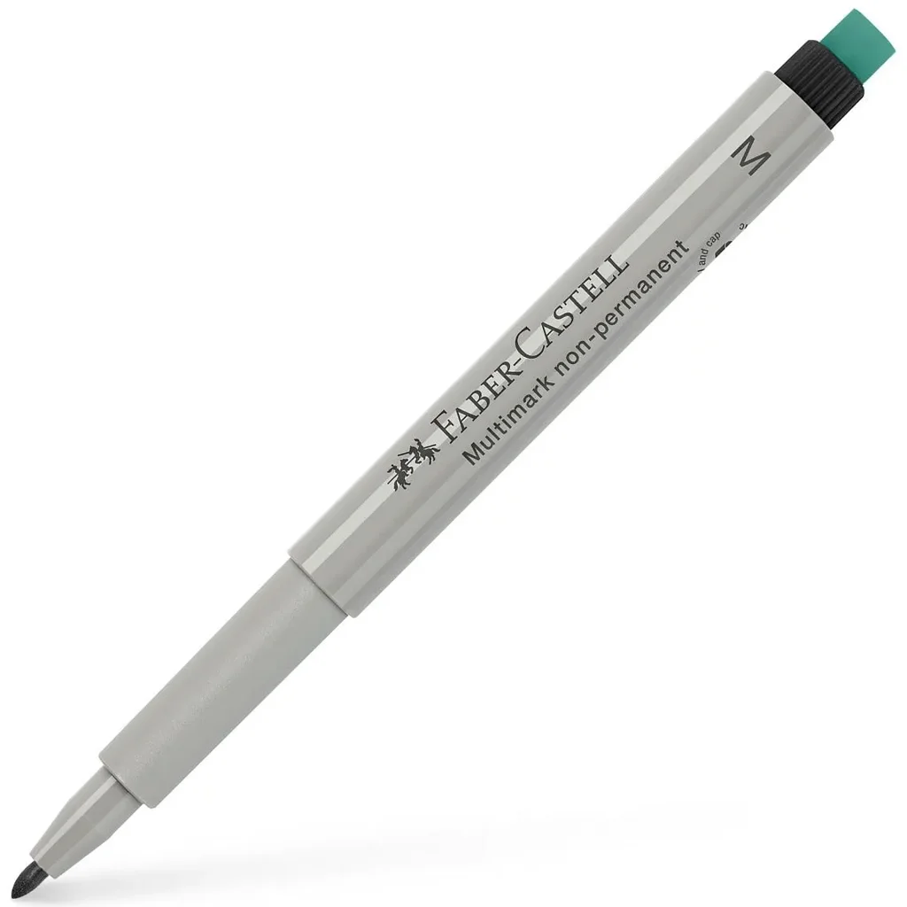 Faber-Castell: Multimark fekete fóliafilc M kerekített heggyel