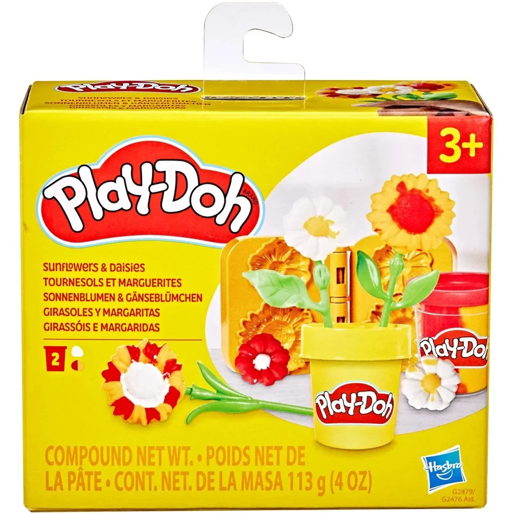 Play-Doh: Kis virágok - Napraforgó és százszorszép gyurmaszett - Hasbro