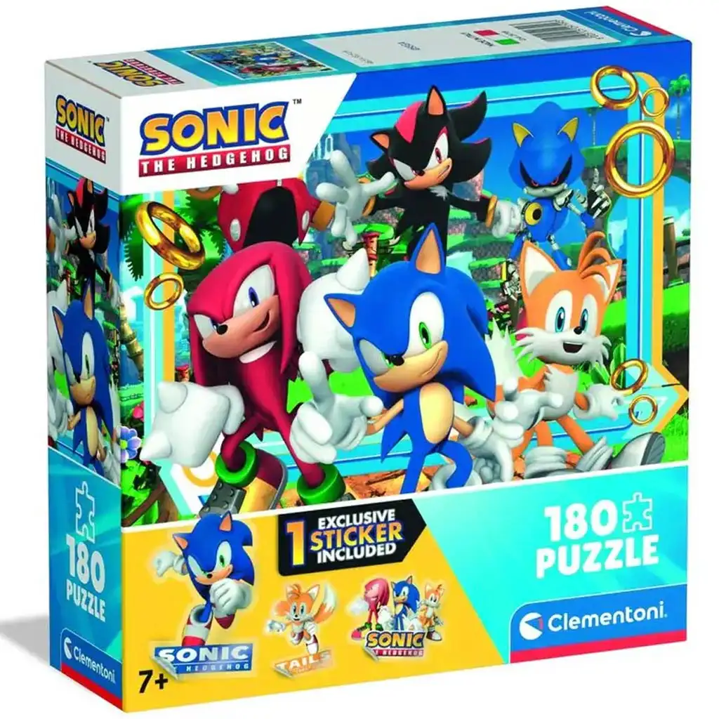 Sonic, a sündisznó 180 darabos HQ puzzle - Clementoni