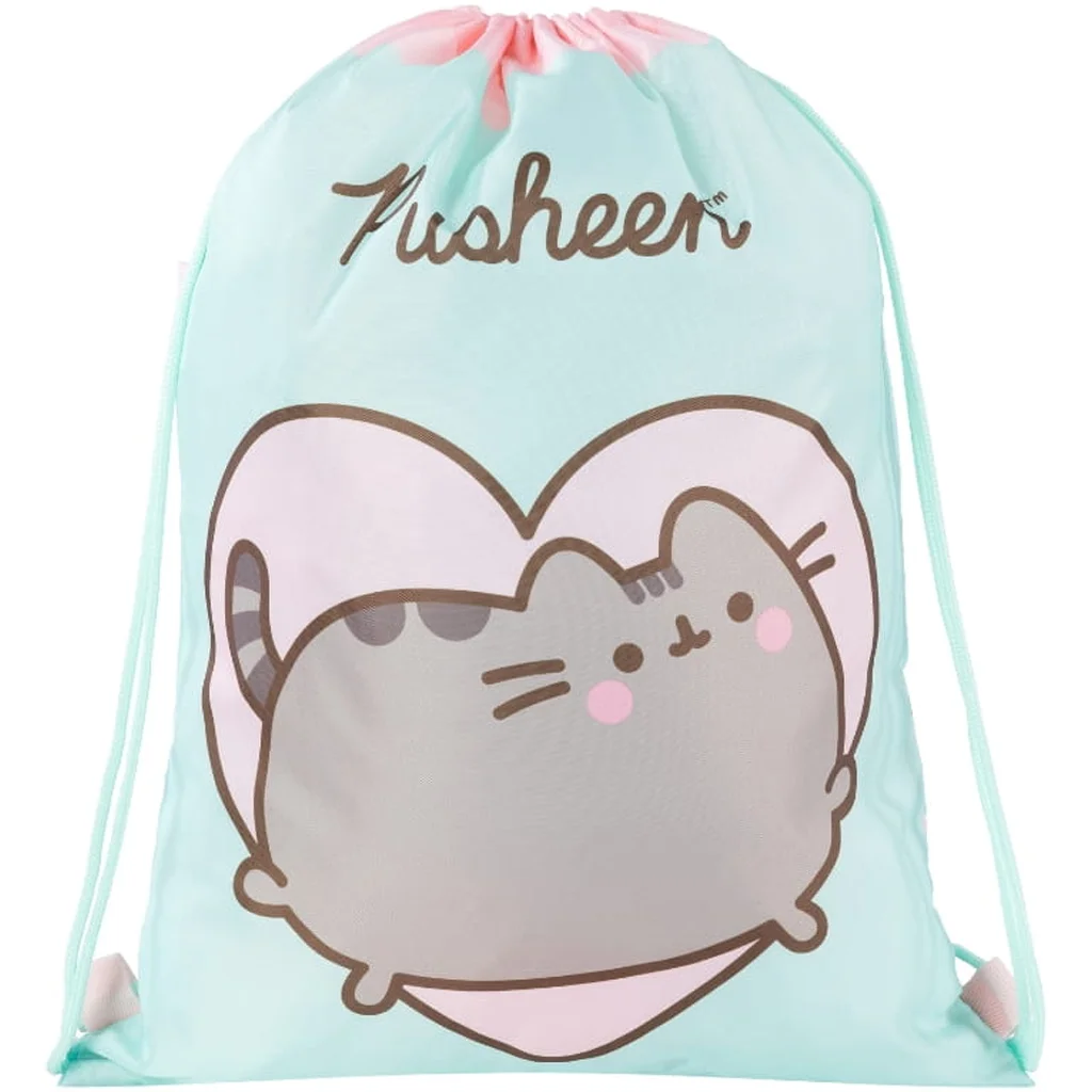 Pusheen menta tornazsák, sportzsák 34x43cm