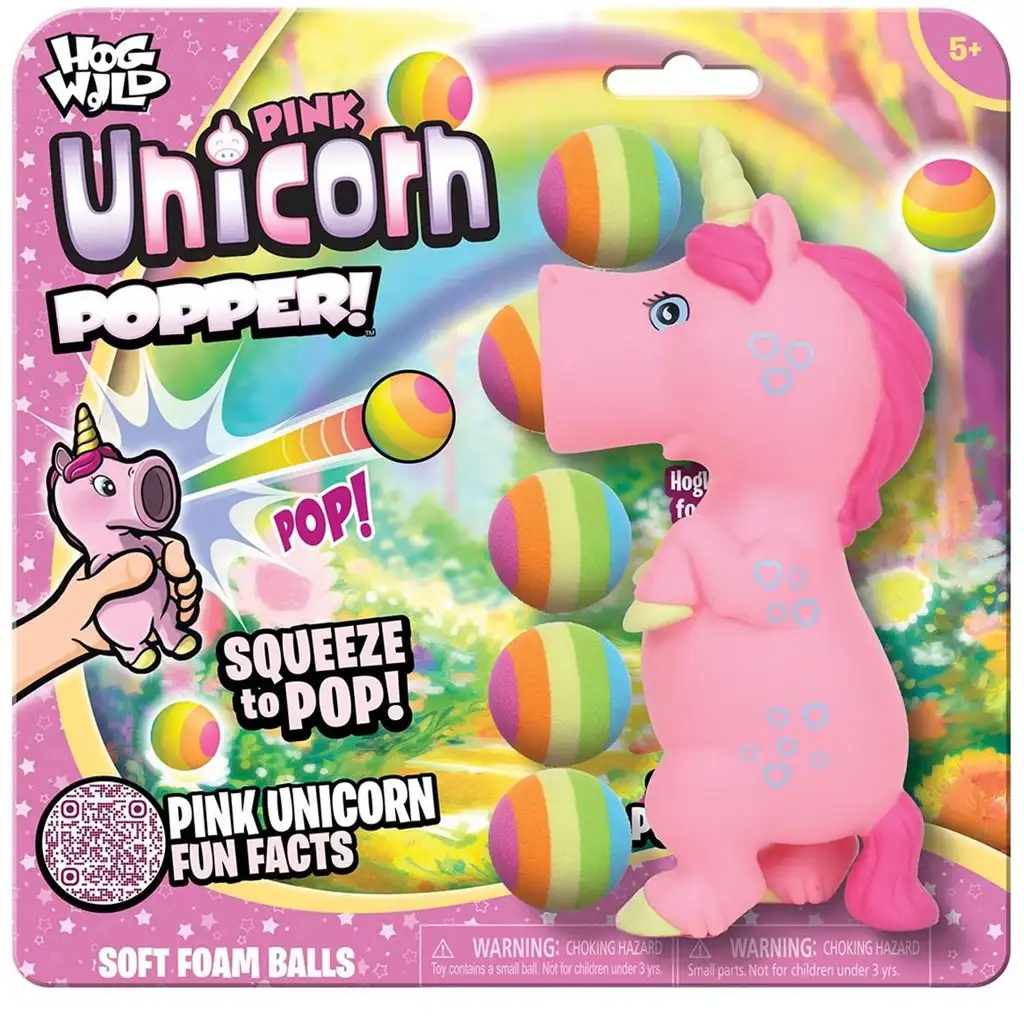Zing: Popper rózsaszín unikornis kilövő labdákkal kép 2