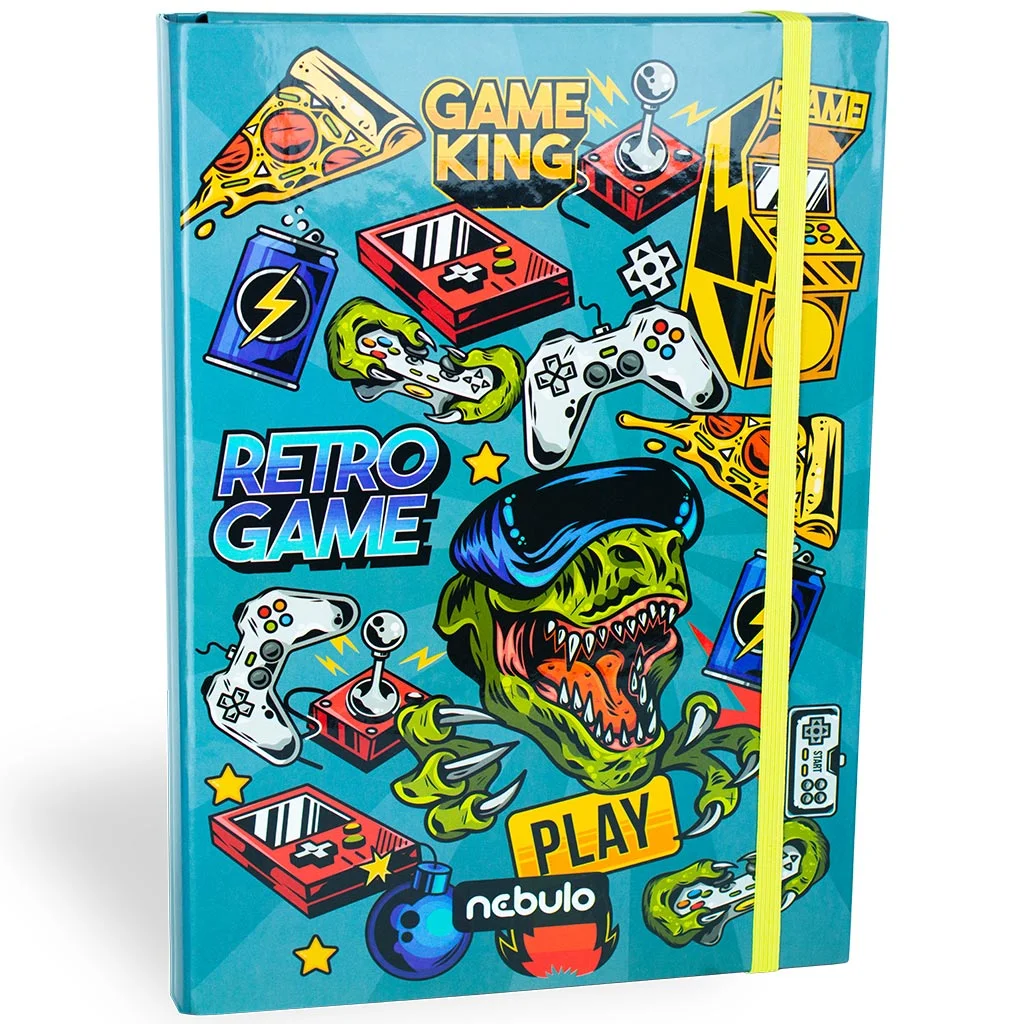 Nebulo: Füzetbox A/4-es méretben gamer mintával