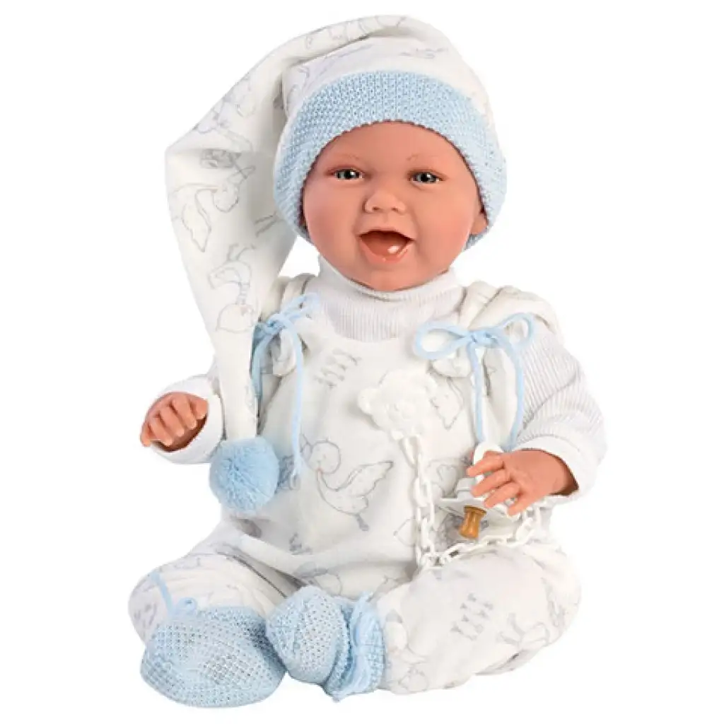 Llorens: Mimo újszülött síró baba babahordozóval 42cm-es kép 4