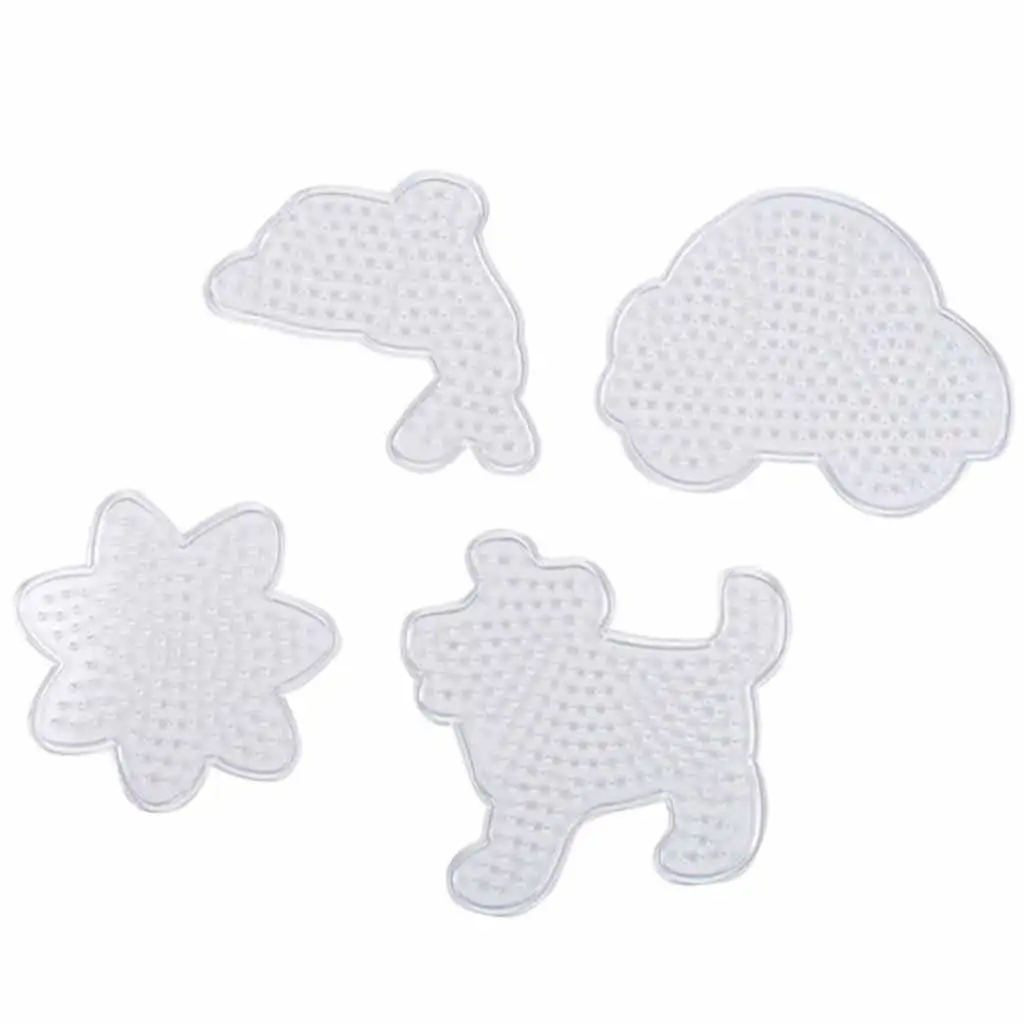 PlayBox: 5mm-es MIDI vasalható gyöngy alap - kutya, autó, hal, virág 4db-os csomag kép 2