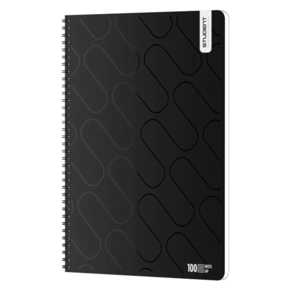 ICO: Student Prémium Black Vonalas Füzet A/4 sima 100 Lapos