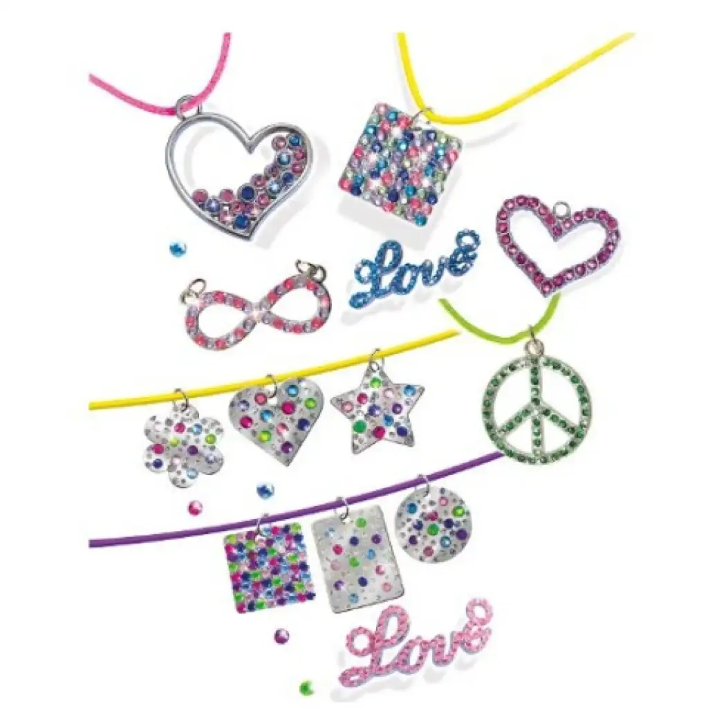 LENA: Fém medálok és kristályok ékszerkészítő szett kép 2