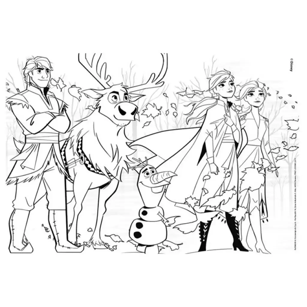 Jégvarázs II 2 az 1-ben maxi 4x48db-os puzzle és színező 35x25cm - Lisciani kép 4